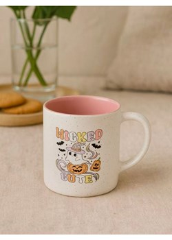 Sinsay - Ceramiczny kubek z uchem na Halloween - różowy ze sklepu Sinsay w kategorii Kubki - zdjęcie 186082372