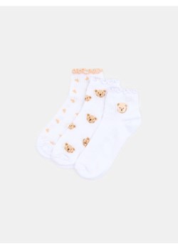 Sinsay - Prążkowane skarpetki z bawełną 3 pack - wielobarwny ze sklepu Sinsay w kategorii Skarpetki damskie - zdjęcie 186082612