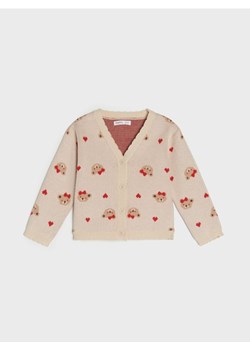 Sinsay - Sweter zapinany na guziki z domieszką wiskozy - kremowy ze sklepu Sinsay w kategorii Bluzy i swetry - zdjęcie 186083072