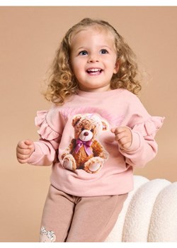 Sinsay - Bluza z falbanami przy rękawach z misiem - różowy - id: 581GK-03X - marki Sinsay - 186083164 Sinsay - Bluza z falbanami przy rękawach z misiem - różowy ze sklepu Sinsay w kategorii Bluzy i swetry - zdjęcie 186083164