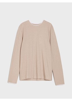 Sinsay - Koszulka z długimi rękawami - beżowy ze sklepu Sinsay w kategorii T-shirty męskie - zdjęcie 186083353