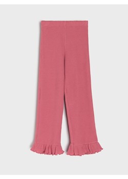 Sinsay - Legginsy z ozdobnymi falbanami przy nogawkach - różowy ze sklepu Sinsay w kategorii Spodnie dziewczęce - zdjęcie 186083361