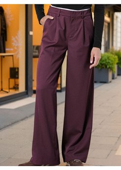 Sinsay - Spodnie wide leg - czerwony ze sklepu Sinsay w kategorii Spodnie damskie - zdjęcie 186083411