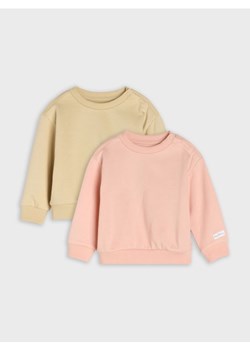 Sinsay - Bluzy 2 pack - różowy ze sklepu Sinsay w kategorii Bluzy i swetry - zdjęcie 186083563