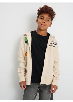 Sinsay - Bluza z nadrukiem na plecach Minecraft - kremowy - id: 782CG-02X - marki Sinsay - 186083614 Sinsay - Bluza z nadrukiem na plecach Minecraft - kremowy ze sklepu Sinsay w kategorii Bluzy chłopięce - zdjęcie 186083614