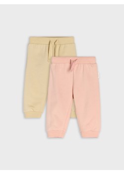 Sinsay - Spodnie dresowe 2 pack - kremowy ze sklepu Sinsay w kategorii Odzież dla niemowląt - zdjęcie 186083761
