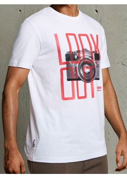 Sinsay - Koszulka z krótkim rękawem - biały ze sklepu Sinsay w kategorii T-shirty męskie - zdjęcie 186083772