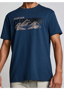 Sinsay - Koszulka z krótkim rękawem - granatowy ze sklepu Sinsay w kategorii T-shirty męskie - zdjęcie 186083831