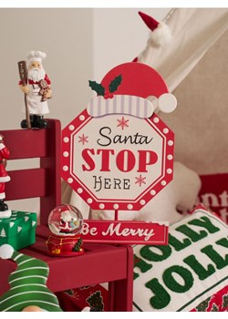 Sinsay - Dekoracja świąteczna STOP - czerwony ze sklepu Sinsay w kategorii Dekoracje bożonarodzeniowe - zdjęcie 186084020