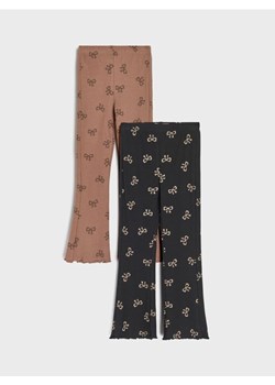 Sinsay - Prążkowane spodnie flare 2 pack - wielobarwny ze sklepu Sinsay w kategorii Spodnie dziewczęce - zdjęcie 186084032