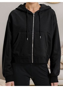 Sinsay - Bluza z kapturem z zapięciem - czarny ze sklepu Sinsay w kategorii Bluzy damskie - zdjęcie 186084233
