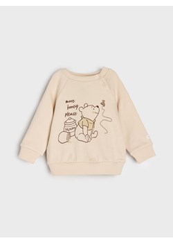 Sinsay - Bawełniana bluza z nadrukiem Winnie the Pooh - beżowy ze sklepu Sinsay w kategorii Odzież dla niemowląt - zdjęcie 186084290