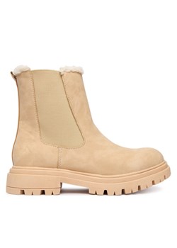 Botki Calvin Klein V3A5-83126-0315500 D Beżowy ze sklepu eobuwie.pl w kategorii Botki - zdjęcie 186086194