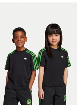 adidas T-Shirt Minecraft JW5330 Czarny Loose Fit ze sklepu MODIVO w kategorii T-shirty chłopięce - zdjęcie 186086864