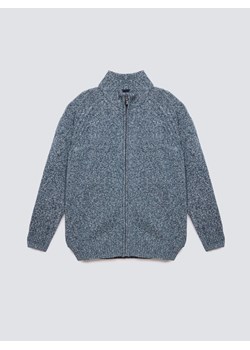 Sweter męski rozpinany melanżowy niebieski Dionis 402 ze sklepu Big Star w kategorii Swetry męskie - zdjęcie 186087820