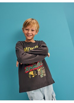 Reserved - Longsleeve Transformers - ciemnoszary ze sklepu Reserved w kategorii T-shirty chłopięce - zdjęcie 186088474