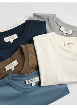 Reserved - Bawełniany t-shirt regular fit - granatowy - id: 7390Z-59X - marki Reserved - 186089244 Reserved - Bawełniany t-shirt regular fit - granatowy ze sklepu Reserved w kategorii T-shirty męskie - zdjęcie 186089244