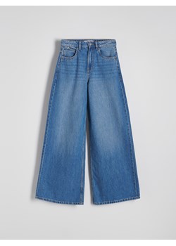 Reserved - Jeansy z szerokimi nogawkami - niebieski ze sklepu Reserved w kategorii Jeansy damskie - zdjęcie 186089944