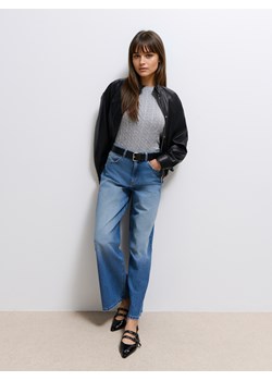 Mohito - Jeansy wide leg petite - niebieski ze sklepu Mohito w kategorii Jeansy damskie - zdjęcie 186090182