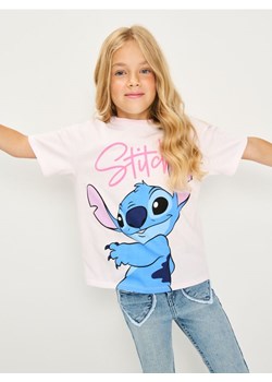 Sinsay - Koszulka Stitch - różowy ze sklepu Sinsay w kategorii Bluzki dziewczęce - zdjęcie 186090692