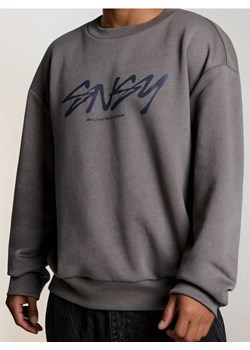 Sinsay - Bluza z napisem - szary ze sklepu Sinsay w kategorii Bluzy męskie - zdjęcie 186090730