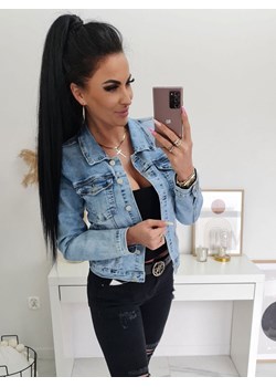 katana jeansowa  eliza jasny  jeans ze sklepu STYLOWO w kategorii Kurtki damskie - zdjęcie 186090943