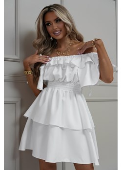 sukienka hiszpanka valentina by mielczarkowski polski produkt - biała ze sklepu STYLOWO w kategorii Sukienki - zdjęcie 186091044
