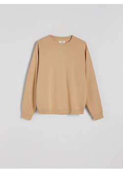 Reserved - Bawełniana bluza oversize - beżowy ze sklepu Reserved w kategorii Bluzy męskie - zdjęcie 186092752