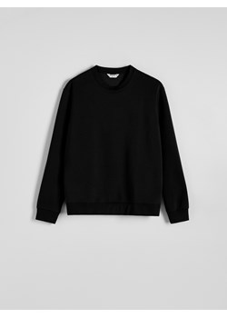 Reserved - Gładka bluza z bawełną - czarny ze sklepu Reserved w kategorii Bluzy męskie - zdjęcie 186093301