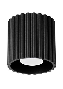 Czarna ryflowana lampa sufitowa D9-B98 ze sklepu Edinos.pl w kategorii Lampy sufitowe - zdjęcie 186093650