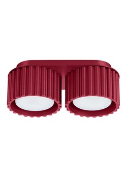 Burgundowa podwójna lampa sufitowa D0-R46 ze sklepu Edinos.pl w kategorii Lampy sufitowe - zdjęcie 186093833