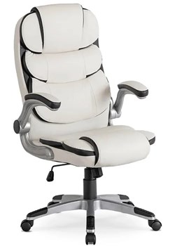 Biały fotel obrotowy do biura A7-F34 ze sklepu Edinos.pl w kategorii Krzesła biurowe - zdjęcie 186093862