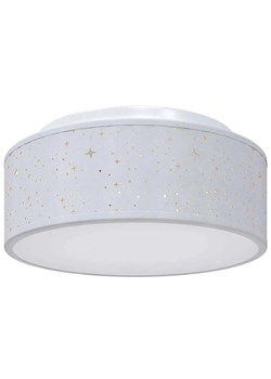 Szara lampa sufitowa materiałowa P7-P49 ze sklepu Edinos.pl w kategorii Lampy sufitowe - zdjęcie 186094491