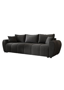 Ciemnoszara welurowa sofa rozkładana D2-R65 - id: 52947 - marki Elior - 186094532 Ciemnoszara welurowa sofa rozkładana D2-R65 ze sklepu Edinos.pl w kategorii Sofy i kanapy - zdjęcie 186094532
