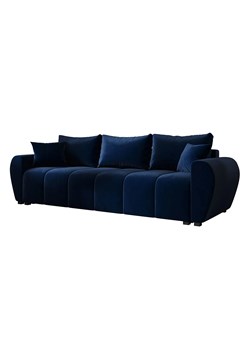 Granatowa nowoczesna kanapa rozkładana z pojemnikiem M9-P98 - id: 52955 - marki Elior - 186094564 Granatowa nowoczesna kanapa rozkładana z pojemnikiem M9-P98 ze sklepu Edinos.pl w kategorii Sofy i kanapy - zdjęcie 186094564