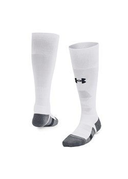 Dziecięce skarpetki piłkarskie Under Armour Youth UA Magnetico 1pk OTC - białe ze sklepu Sportstylestory.com w kategorii Skarpetki dziecięce - zdjęcie 186094972