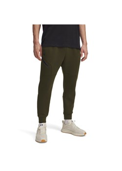 Męskie spodnie treningowe Under Armour UA Unstoppable Flc Jgr Eu - khaki ze sklepu Sportstylestory.com w kategorii Spodnie męskie - zdjęcie 186095200