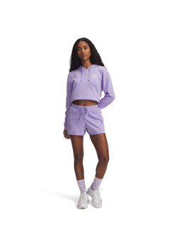 Damskie spodenki dresowe Under Armour UA Rival Terry Short - fioletowe ze sklepu Sportstylestory.com w kategorii Szorty - zdjęcie 186095204