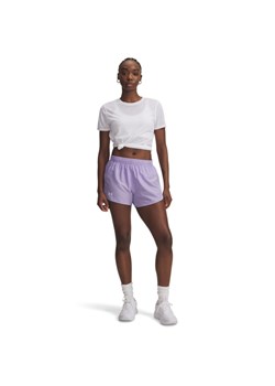 Damskie spodenki do biegania Under Armour UA Fly By 3\'\' Shorts - fioletowe ze sklepu Sportstylestory.com w kategorii Szorty - zdjęcie 186095242