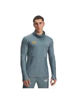 Męski longsleeve treningowy Under Armour UA M Challenger Pro Wintr LS - niebieski ze sklepu Sportstylestory.com w kategorii T-shirty męskie - zdjęcie 186095250