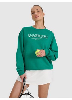 Damska bluza nierozpinana bez kaptura 4F 4FRAW25TSWSF2461 - zielona ze sklepu Sportstylestory.com w kategorii Bluzy damskie - zdjęcie 186095860