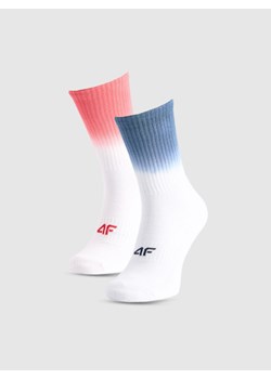 Skarpetki uniseks (2-pack) 4F 4FRAW25USOCU635 - multikolor ze sklepu Sportstylestory.com w kategorii Skarpetki męskie - zdjęcie 186095910