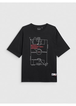 Męski t-shirt z nadrukiem 4F 4FRAW25TTSHM3257 - czarny ze sklepu Sportstylestory.com w kategorii T-shirty męskie - zdjęcie 186096080