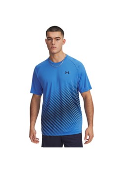 Męska koszulka treningowa Under Armour UA Tech Fade SS - niebieska ze sklepu Sportstylestory.com w kategorii T-shirty męskie - zdjęcie 186096224
