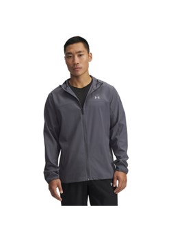 Męska kurtka do biegania Under Armour UA Velociti Pro Storm Jacket - szare ze sklepu Sportstylestory.com w kategorii Kurtki męskie - zdjęcie 186096232