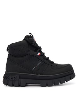 Tommy Hilfiger Trzewiki T3X5-34129-1696999 S Czarny ze sklepu MODIVO w kategorii Buty zimowe dziecięce - zdjęcie 186096434