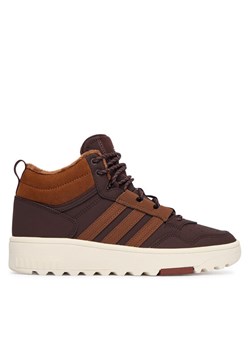 adidas Sneakersy Hoops 4.0 Mid JQ5364 Brązowy ze sklepu MODIVO w kategorii Buty sportowe dziecięce - zdjęcie 186096442