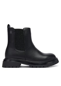 Tommy Hilfiger Botki T3A5-34152-1355999 S Czarny ze sklepu MODIVO w kategorii Buty zimowe dziecięce - zdjęcie 186096500
