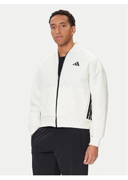 adidas Kurtka bomber Stadium JX5638 Biały Loose Fit ze sklepu MODIVO w kategorii Kurtki męskie - zdjęcie 186096531