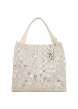 Wojas Duża Beżowa Shopperka Ze Skóry Licowej ze sklepu Wojas w kategorii Torby Shopper bag - zdjęcie 186097294